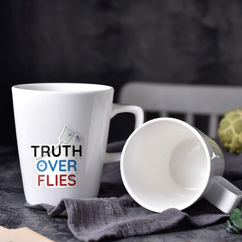 Truth Over Flies Pence Fly Swatter Sticker Vinyl Debate Fly Swatter Sticker