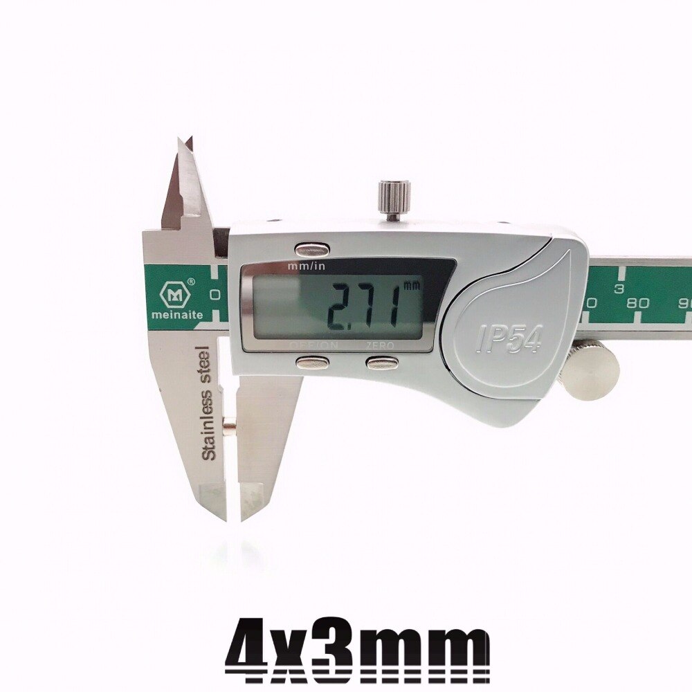 20/50/100/200 stk skivemagnet 4 x 3 mm n35 ndfeb magneter dia 4mm x 3mm neodymmagnet 4*3 mm