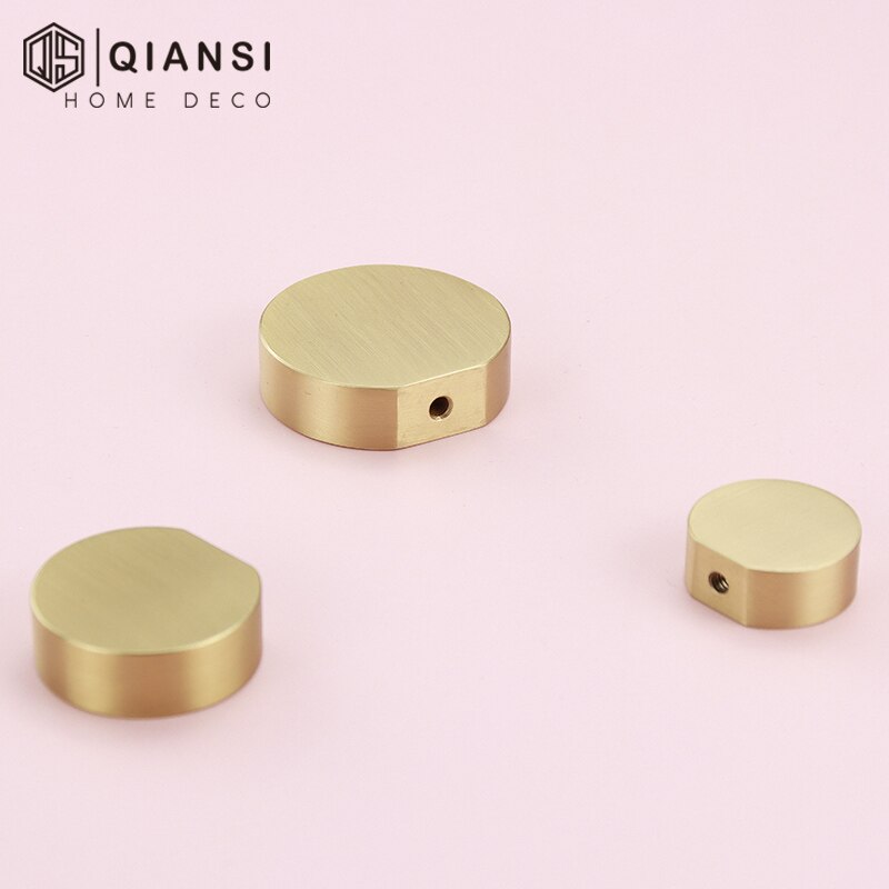 Kitchen Cabinet Handles Simple Brushed Buttons Handles for Cabinets Bedroom Dresser Drawer Handle Gold Handles Metal Brass