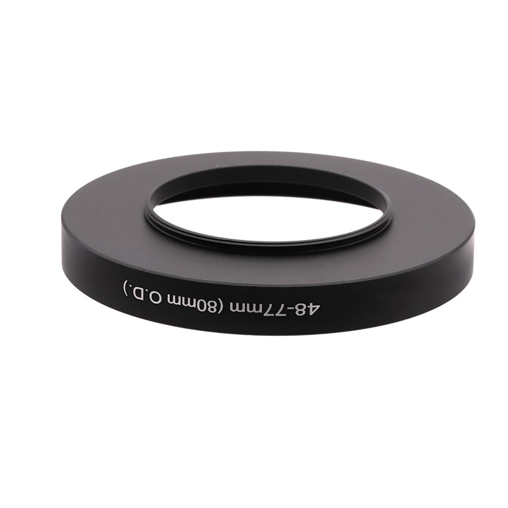 Pour boîte mate de 80mm ou filtre d'objectif de 77mm, etc. Bague d'adaptation Matte Box, 48/49/52/55/58/62/67/72/77/82mm-77mm avec 80mm O.D