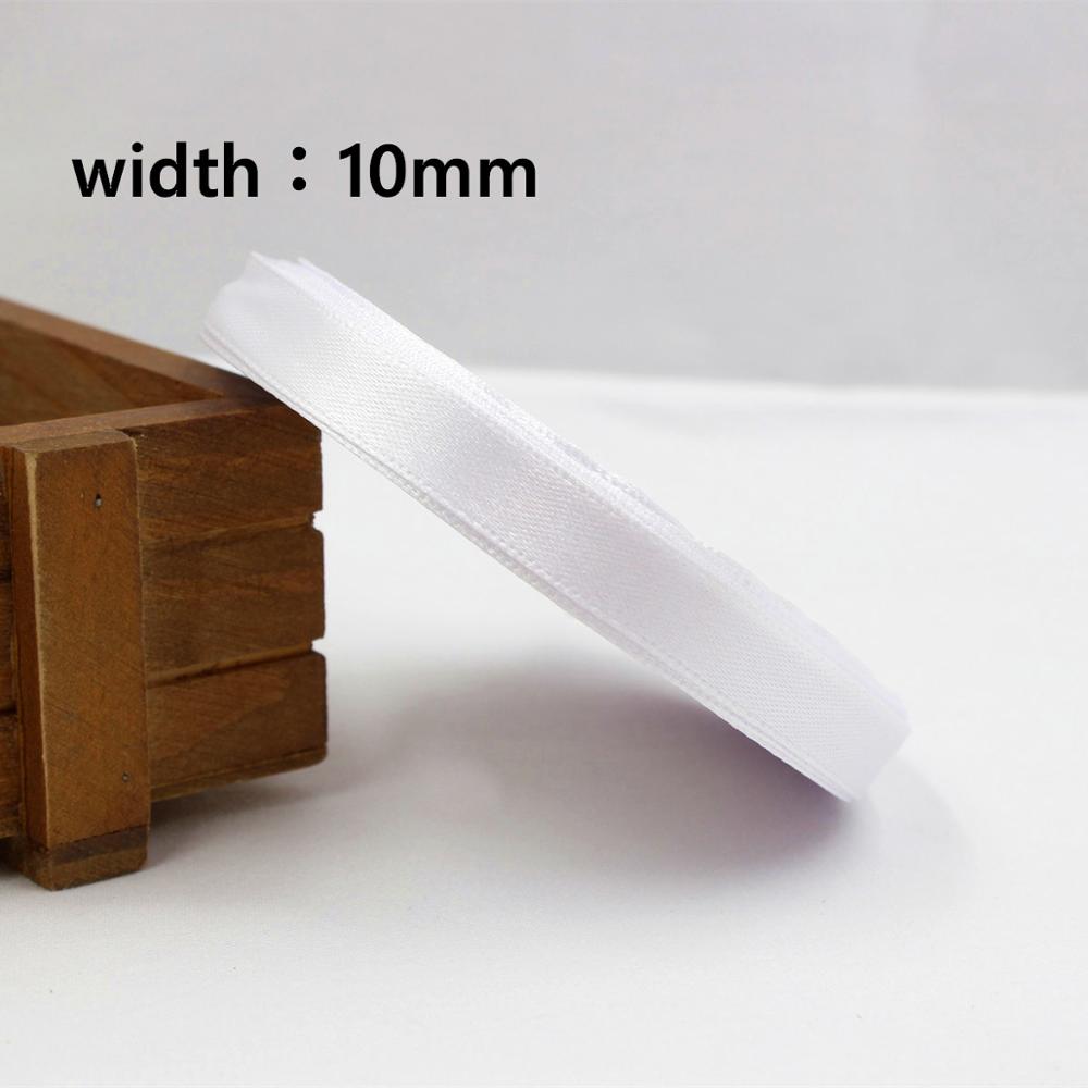 001, 25 m white silk ribbons decorate wedding ribb... – Vicedeal