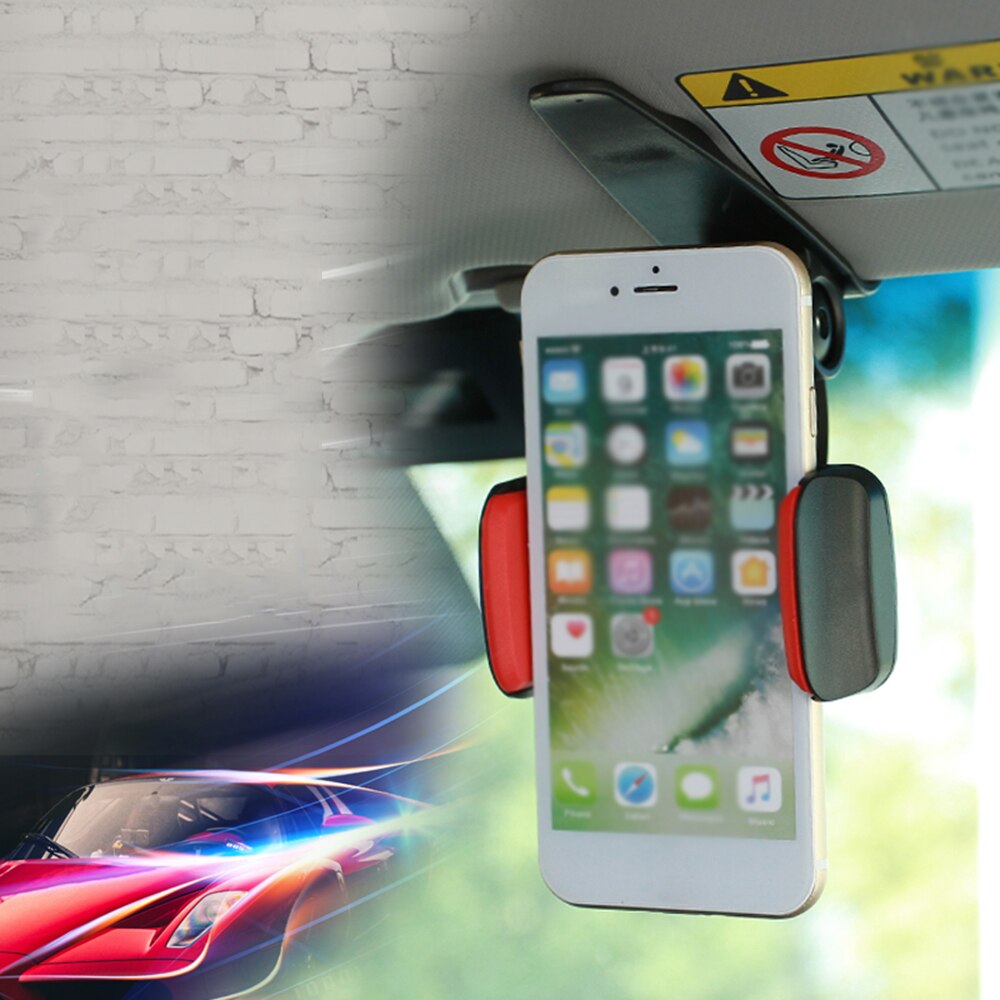 100%  merken auto achteruitkijkspiegel houder mobiele telefoon houder auto 360 graden draaibaar universeel gemaakt van abs materiaal