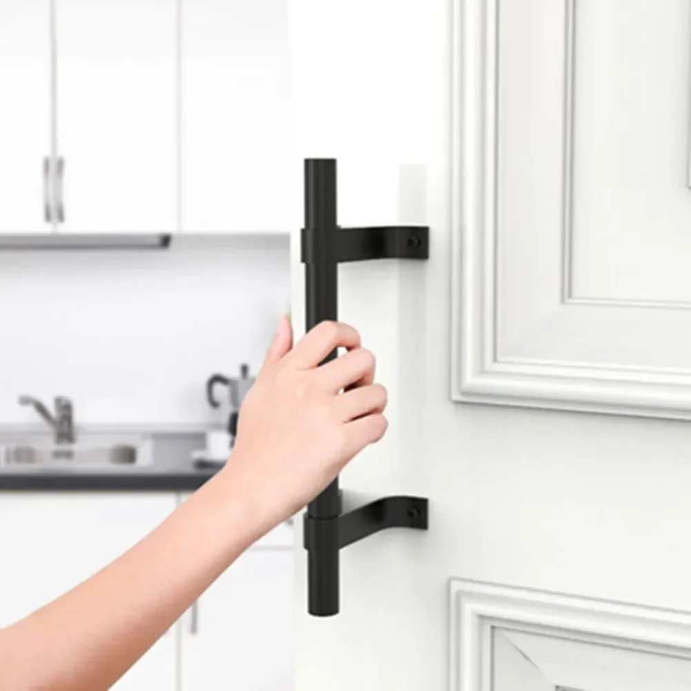 Kohlenstoffs tahl Scheunentor Griff Land Schiebe tor Zug griff alte Jahrgang Hardware- Holztür griffe Hardware-