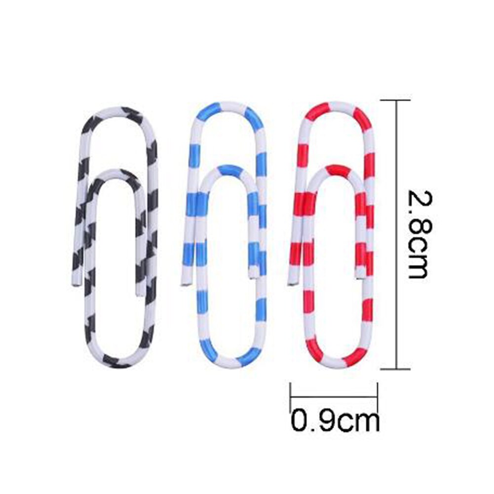 200Stck Papier Clips 28mm Metall Papier Clips Langlebig Und Rostfrei Hinweise Clips Für Büro Schule Dokument Organisation Farbe Clip