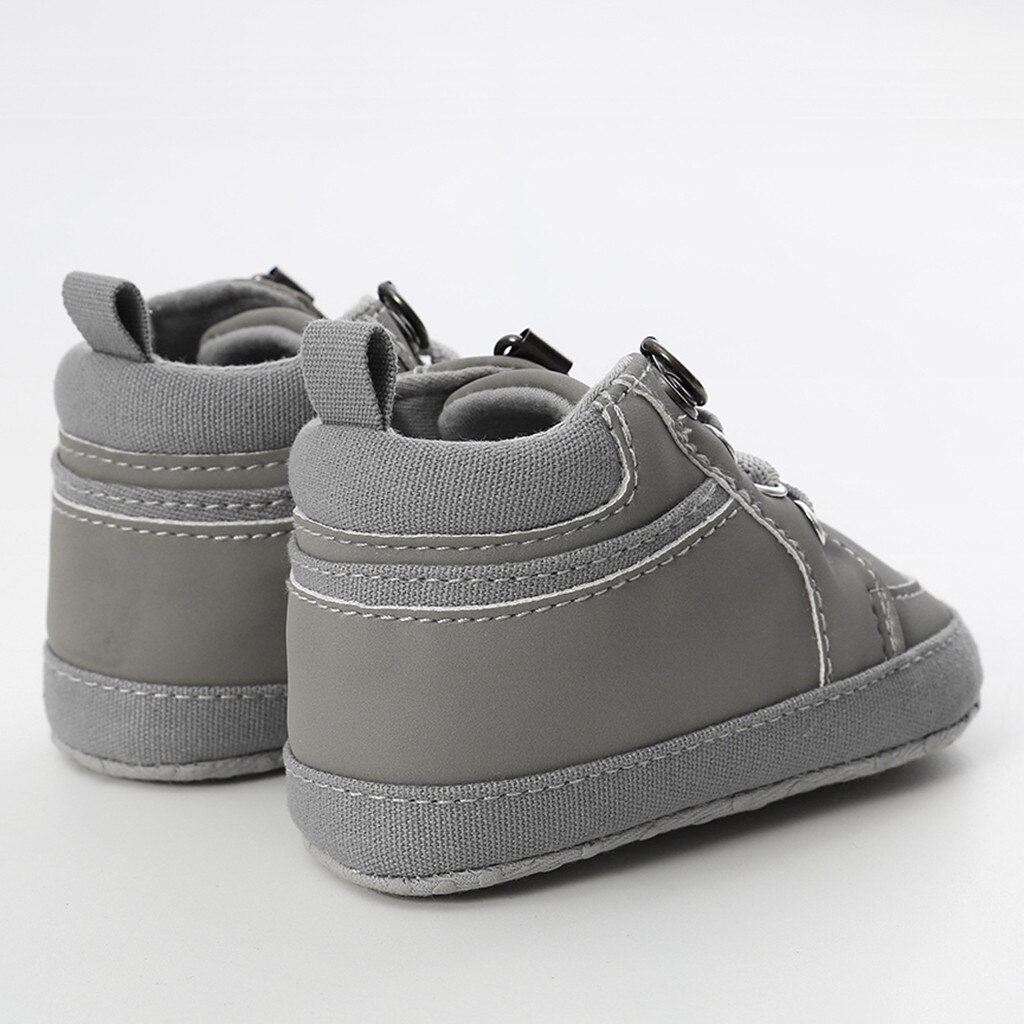 Cheville en Pu, chaussures pour bébés filles et garçons, bottes avec liaisons croisées solides en coton, toutes saisons, premières marches, à lacets