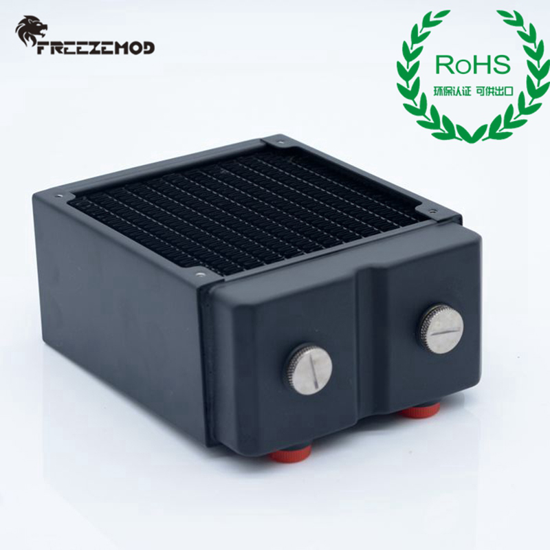 Freezemod 120 Radiator Koperen Heatsink 3 Lagen 65Mm Dikke Koperen Vinnen G1/4 Voor Computer Pc Waterkoeling TSRP-HP65-120