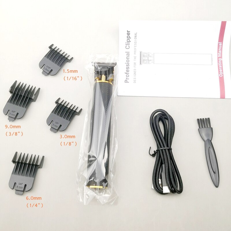 Kemei 1971 Pro Li T-Outliner Skeleton Heavy Hitter Cordless Trimmer Men 0mm Baldheaded Hair Clipper Finish Hair Cutting Machine