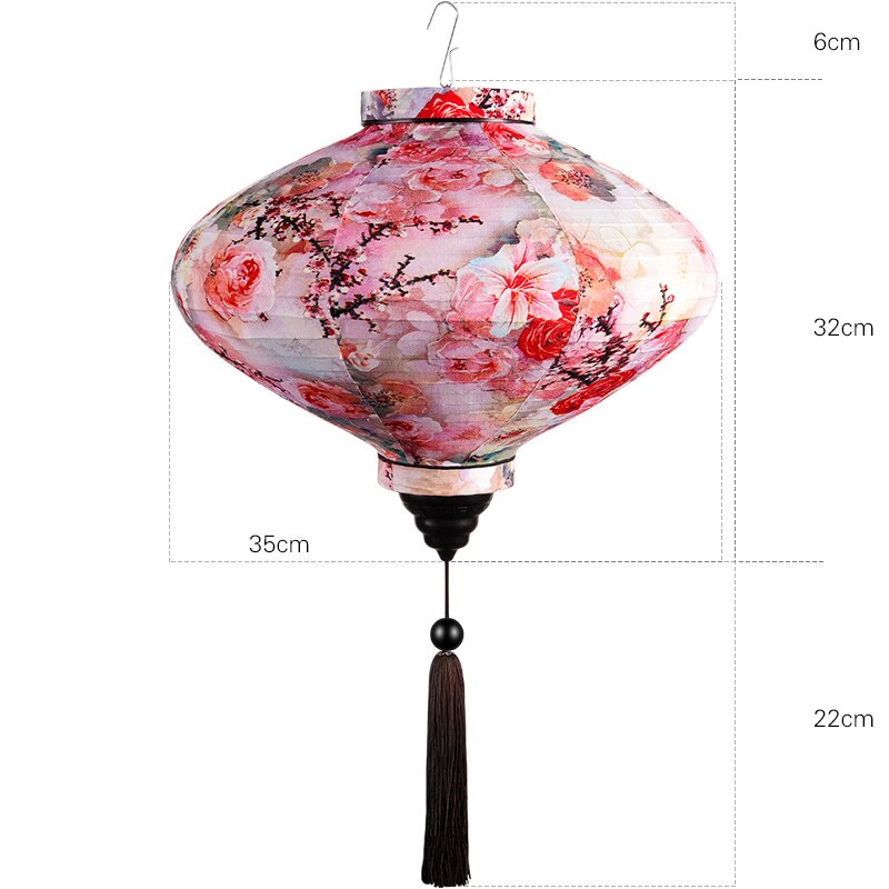 12/14 tums kinesiska sidenlyktor japan vietnam mid-höstlykta för utomhus vårfestival fest hängande dekor palatslykta: 11 14 tum