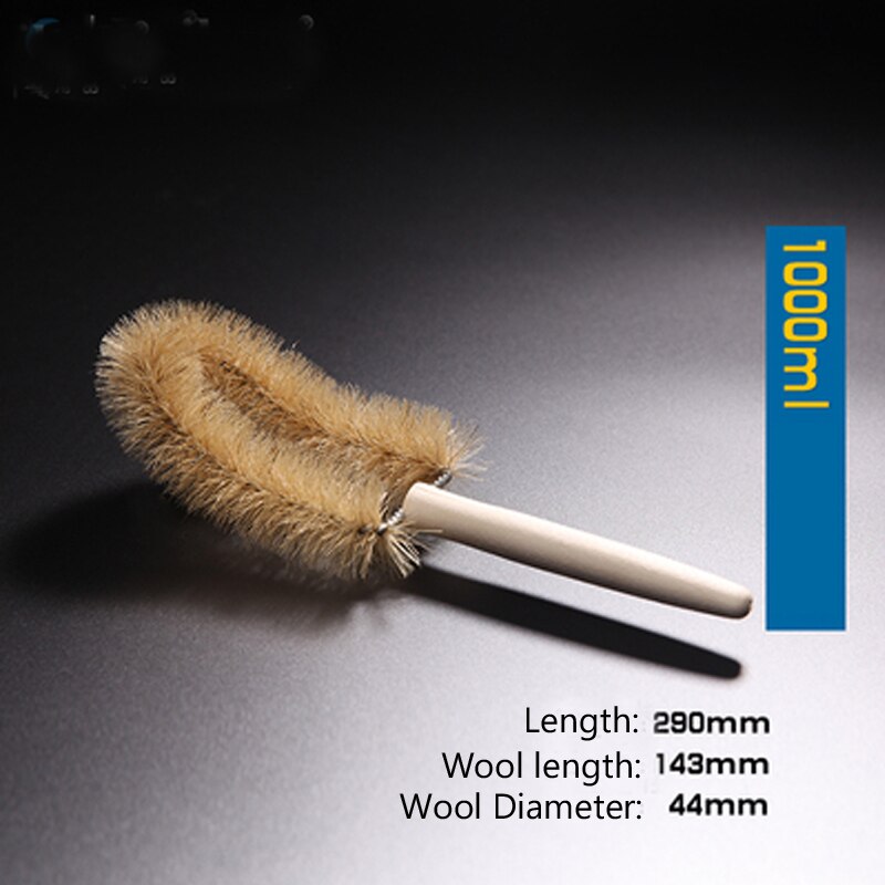 1 cepillo para vaso de precipitado de laboratorio, equipo de laboratorio, cepillo para el pelo, botella de reactivo, cepillo para 100 ml, 250 ml, 500 ml, vaso de 1000ml