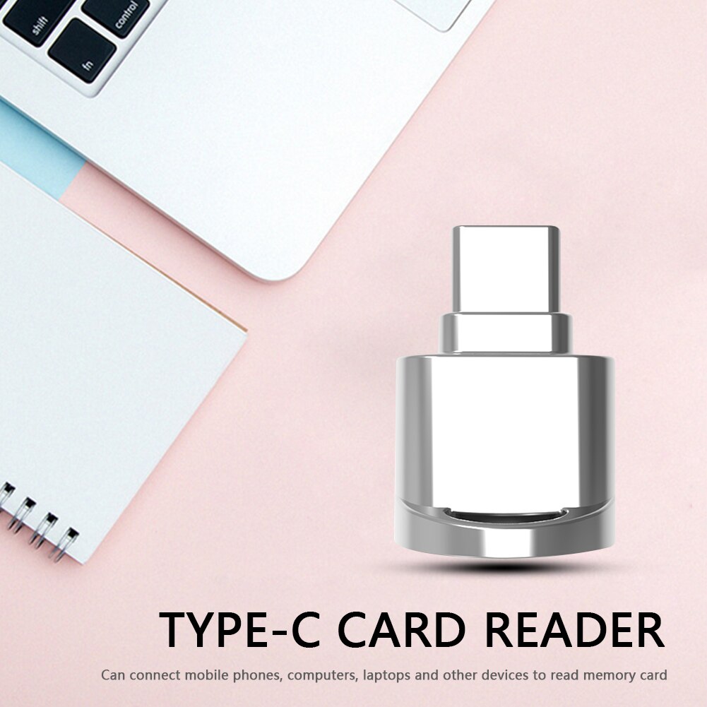 Mini Portable USB Type C Card Reader 512GB OTG TF Memory Card Reader for Smartphone Tablet Laptop Desktop PC
