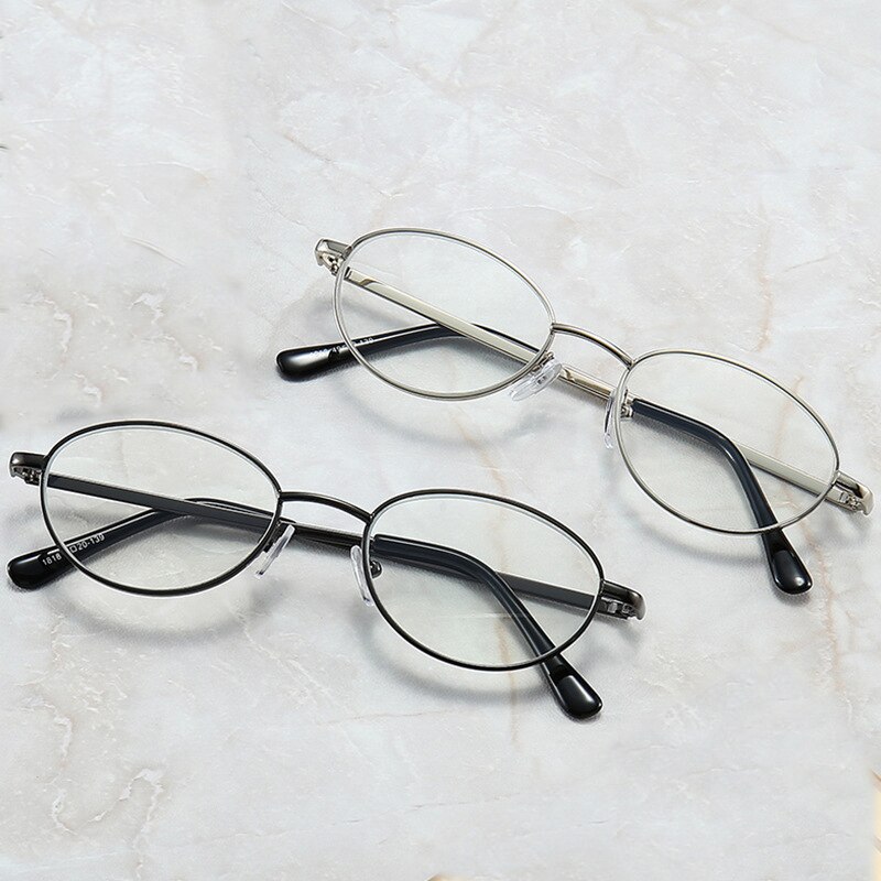 MOLNIYA Oval marco de Metal gafas de lectura hombres azul Ray ultraligero gafas de lectura de presbicia + 1,0 + 1,5 + 2,0 + 2,5 + 3,0 + 3,5