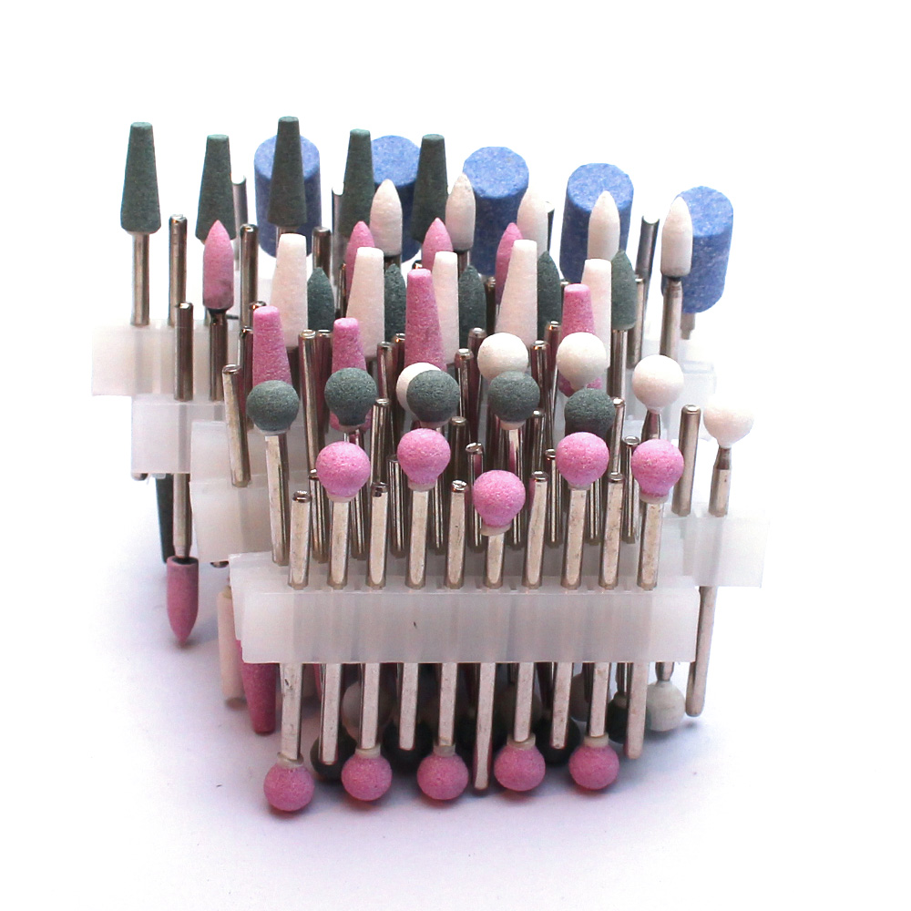 10pc Nail Drill Bits Set Ceramic Stone Manicure Drills Milling Cutters Cuticle Remover Files Electric Burr Tools