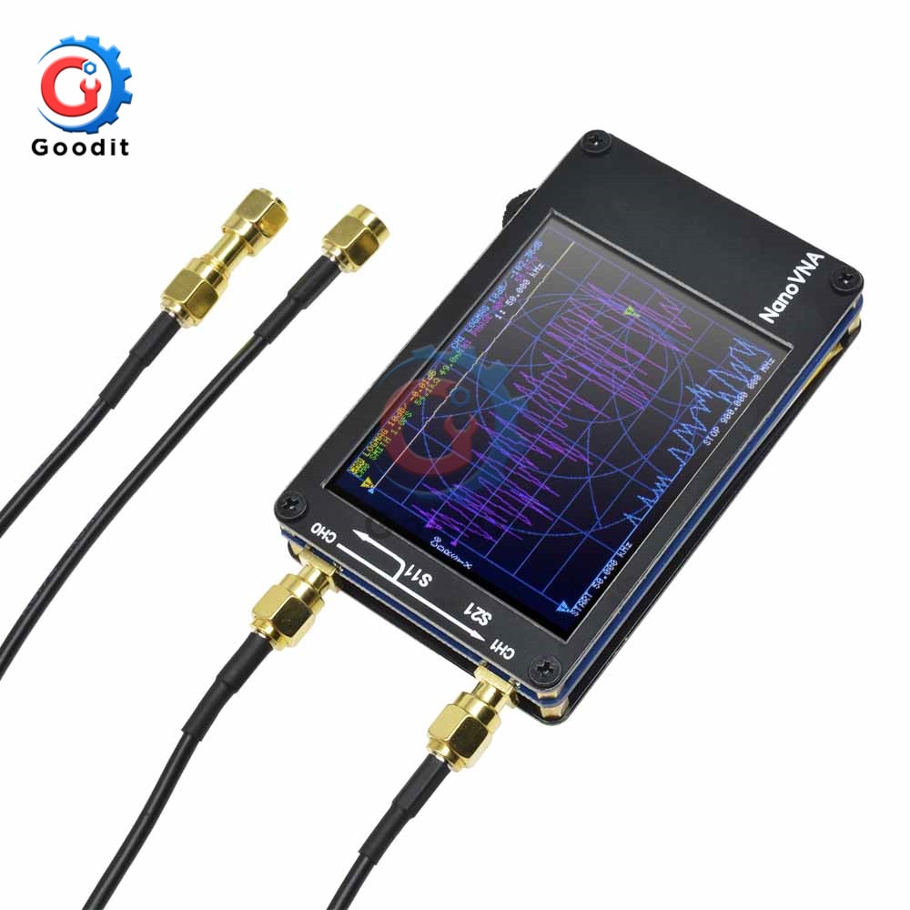 2.8 inch LCD Display NanoVNA Nano VNA Vector Network Analyzer Antenna Analyzer Standing Wave MF HF VHF UHF Genius 50KHz-300MHz