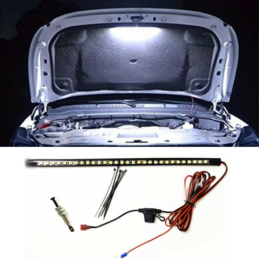 White LED Light Under Hood With Automatic On/off -Universal
