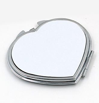 20Pcs/Lot Sublimation Blanks Metal Pocket Compact Mirror Travel Makeup Mirror For Women Men Home Travel Use: Red