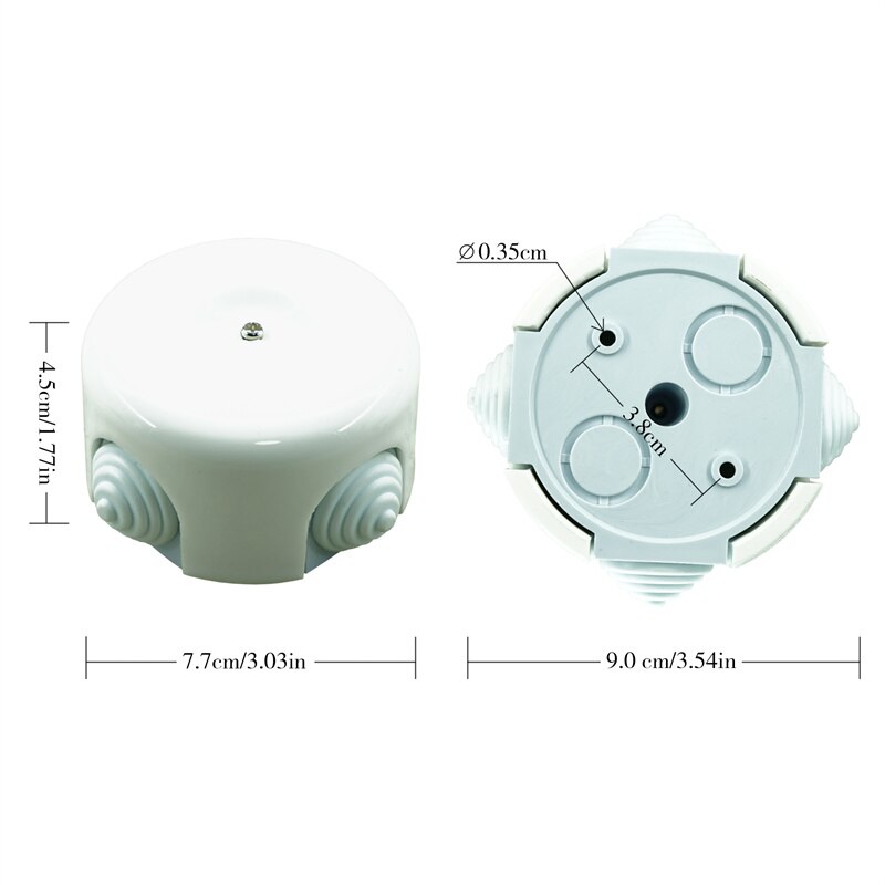 Electrical porcelain junction box for wiring ceramic junction box