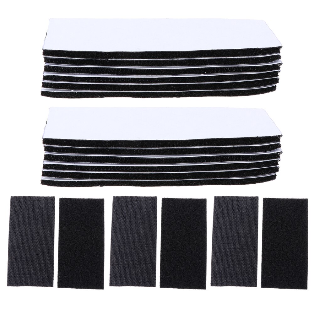 Pairs of Adhesive Square Hook and Loop Tape Heavy Duty Adhesive Square Strap
