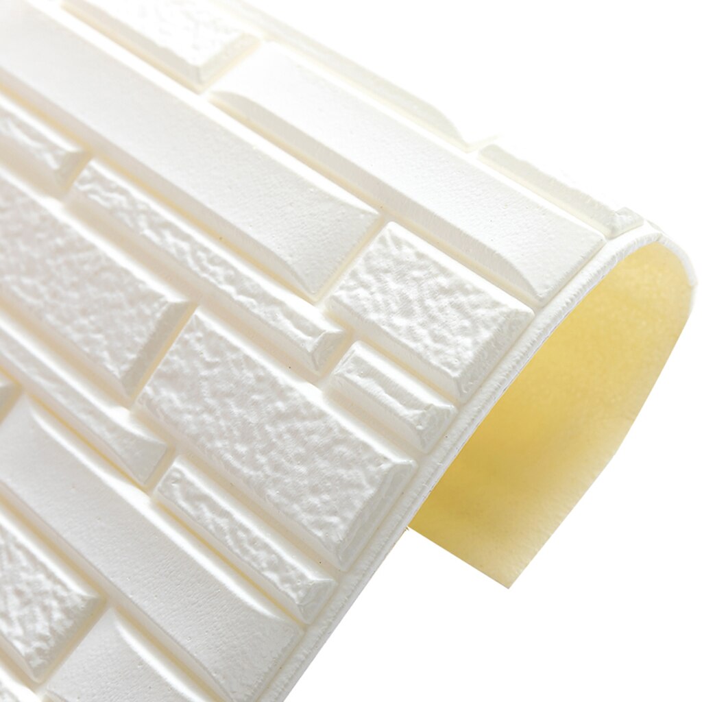 PE Foam 3D Tile Brick Waterproof Panels Wall Sticker Self Adhesive Wallpaper