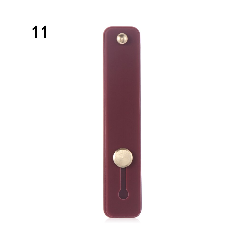 Candy Color Finger Ring Holder Silicon Phone Hand Band Holder For iPhone Wristband Strap Push Pull Grip Stand Bracket: 11