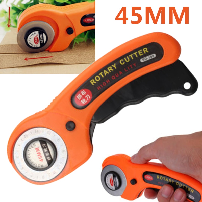 1pc Rotary Cutter Round Rotary Cutter Fabric Sewing Roller Cutting Tool Sewing Tool Leather Cutter Blade 17*6*2 cm