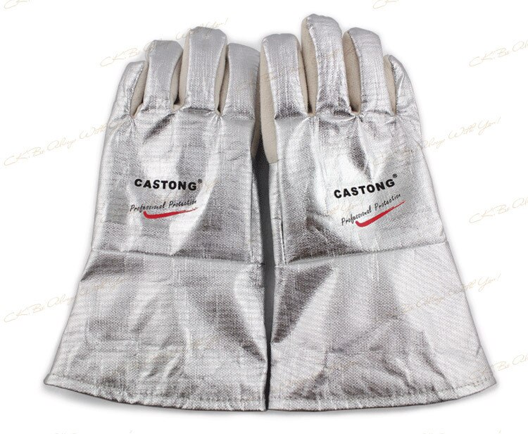 300-400 degree industrial heating gloves high temperature fire Gloves CKS-NFRR15-34