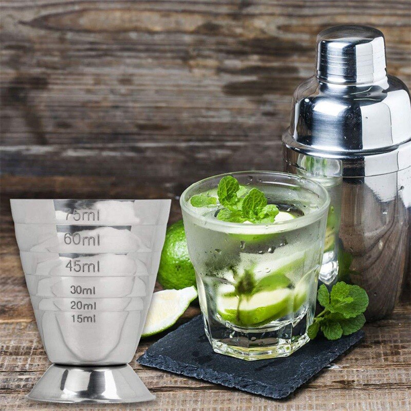 Measuring Shot Cup Ounce Jigger Bar Cocktail Drink Mixer Liquor Measuring Cup Mojito Measurer Milk Bartending Measuring Cup