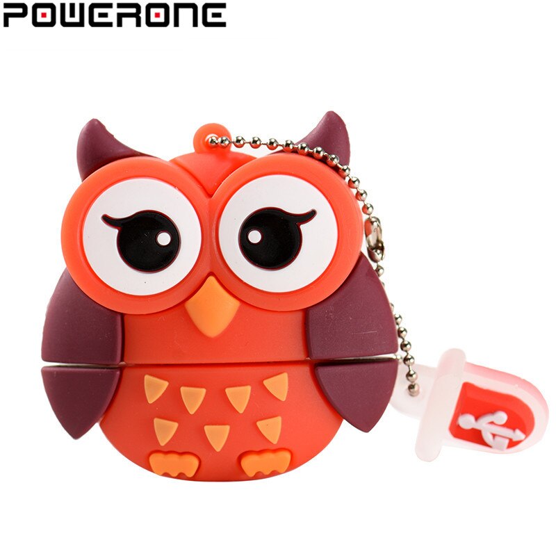 POWERONE ! Cute mini cartoon penguin owl pen drive usb flash drive pendrive 4 GB/8 GB/16 GB/32 GB usb stick