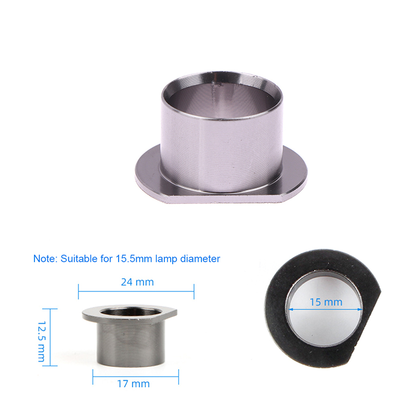 Adaptador de Base para bombilla de faro LED de coche, soporte de enchufe HB4/HB3/H11/H7/H4/H3/H1, Clips de sujeción para lámpara de cabeza, 1 unidad: Oro