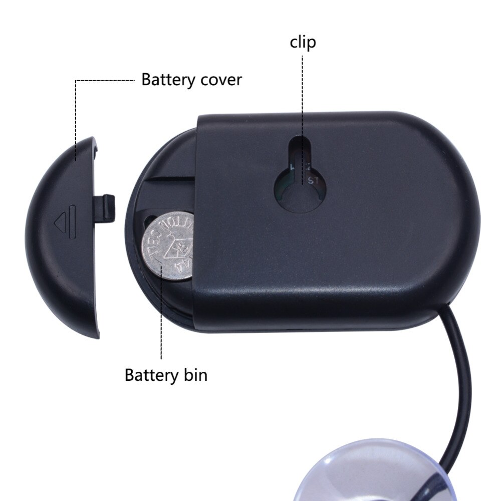 Reptile Sea Turtle Fish Tank Waterproof Electronic Thermometer with Probe Reptile Supplies for Family, Aquarium, Refrigerator