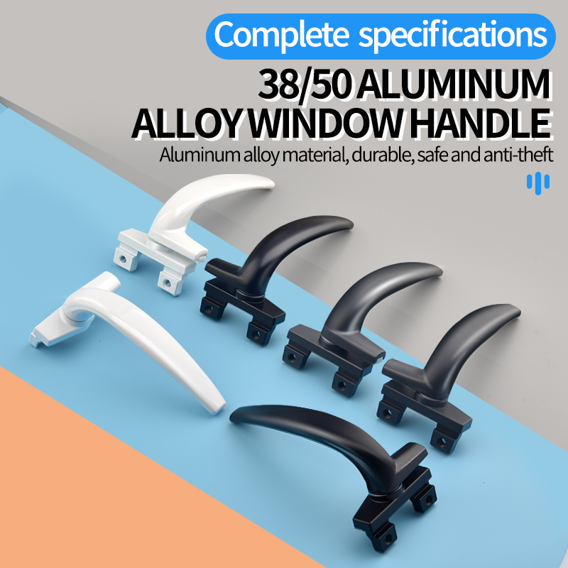 Vindueshåndtag i aluminiumslegering med låse, nøglelåsning med låse, børnesikkerhedsdørhåndtag, skydevindueshåndtag til vinduer