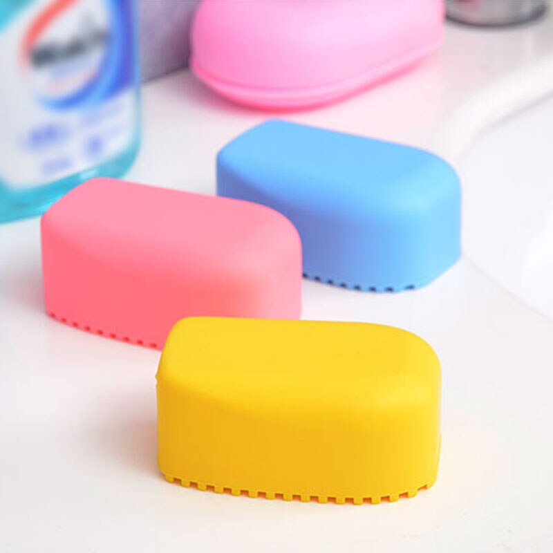Candy Colors Mini Handheld Silicone Washboard Laundry brush Random color Plastic Washboard Washing Board Shirts Cleaning Laundry