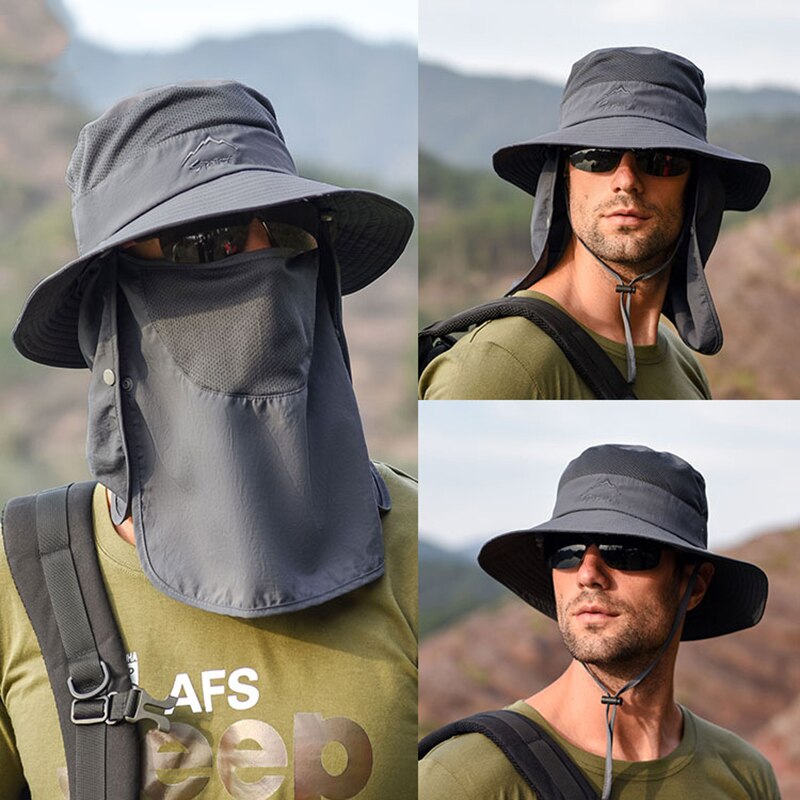 Chapeaux seau chapeau de soleil Protection solaire printemps été imperméable Boonie chapeau pour pêche randonnée jardin Safari plage