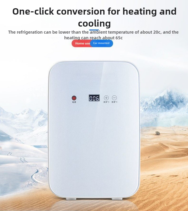 8l mini sminkekjøleskap bærbart kosmetikkoppbevaringskjøleskap holder frisk kjøler for hjemmebil halvlederkjøleskap med dobbel bruk