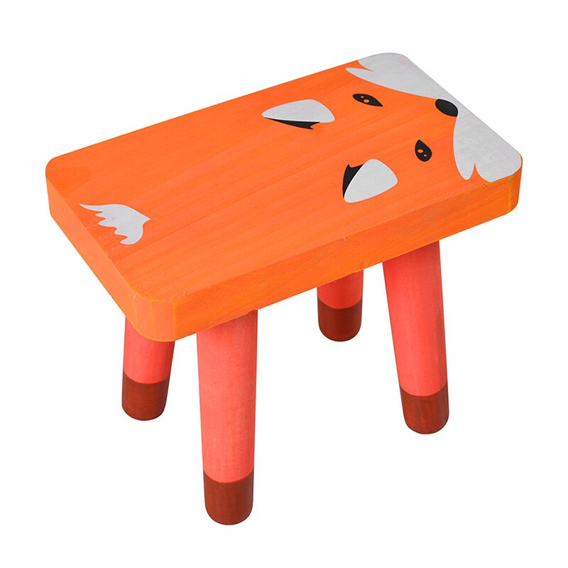 Mini banco de madera de dibujos animados nórdico para niños, pintura para muebles, decoración del hogar, accesorios para sala de estar