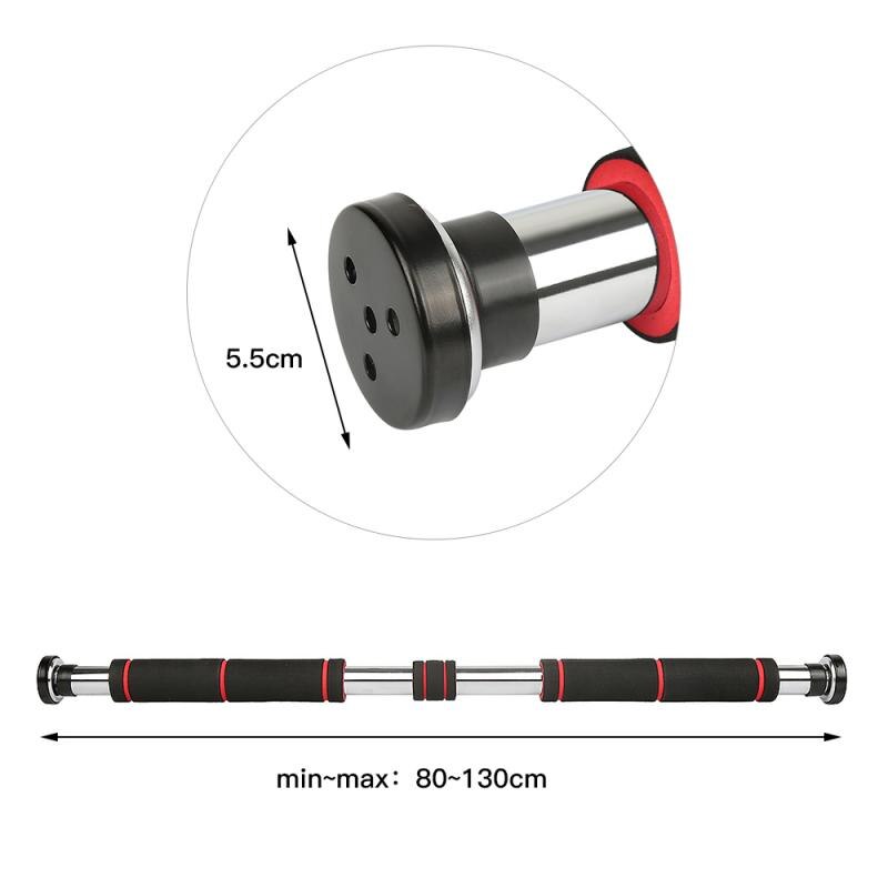 200kg Tür Horizontale Bars 80 -- 130cm Stahl Einstellbare Trainings Für Home Gym Workout Sport Fitness Pull Up bar Ausrüstungen HWC