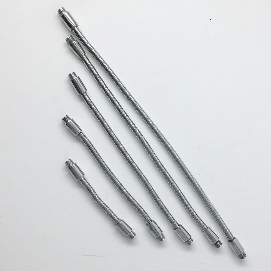 10pcs Male Screw Female Thread Soft Light Metal Flexible Conduit Metal Gooseneck Hose Serpentine Tube Light Fitting