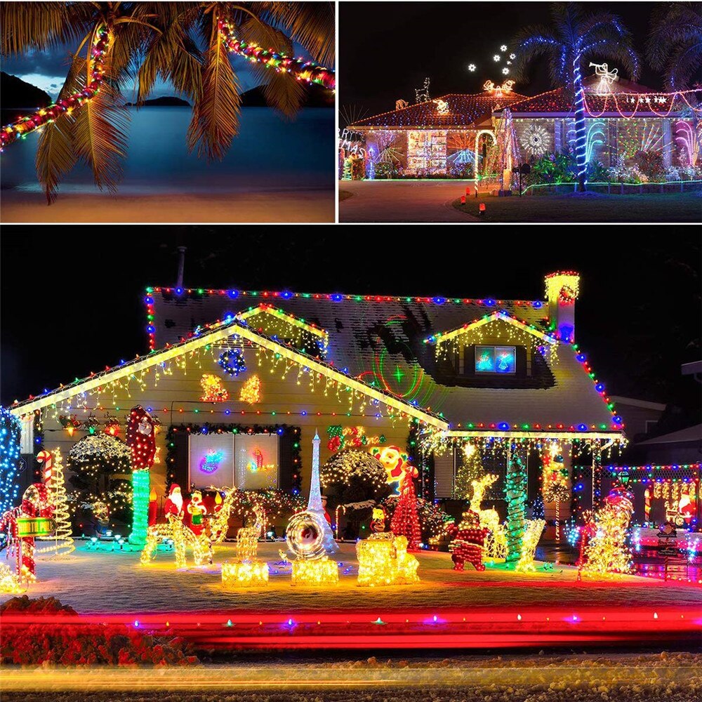 Afstandsbediening en timer batterij touwverlichting 5m 10m waterdichte led touwbuis lichtslingers voor binnen en buiten kerst bruiloft tuin