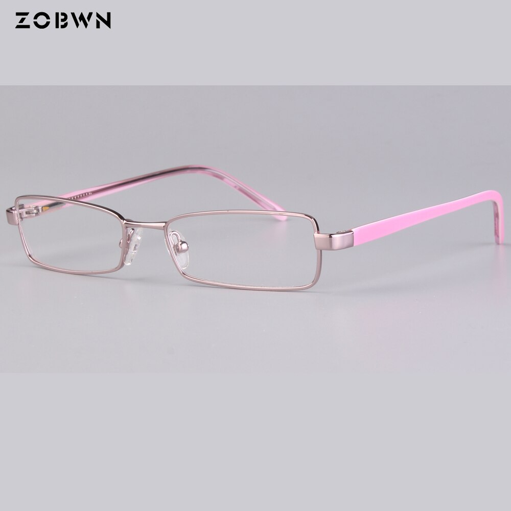 simple classic metal Eyeglasses Men Women glasses pink small size female Optical Frame Square Eyewear Oculos De Grau