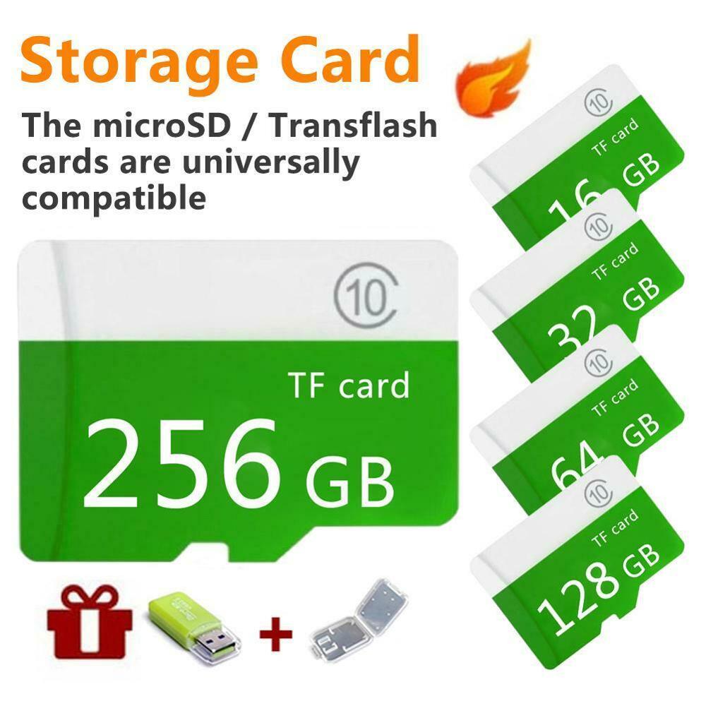 Hoge snelheid groene Grote Capaciteit mi cro-SD mi cro Geheugenkaart 4G 8G 16G 32G 64G 128G 256G 512G Klasse 10 + Sd-Tf Voor Mobiele/PC CH mi