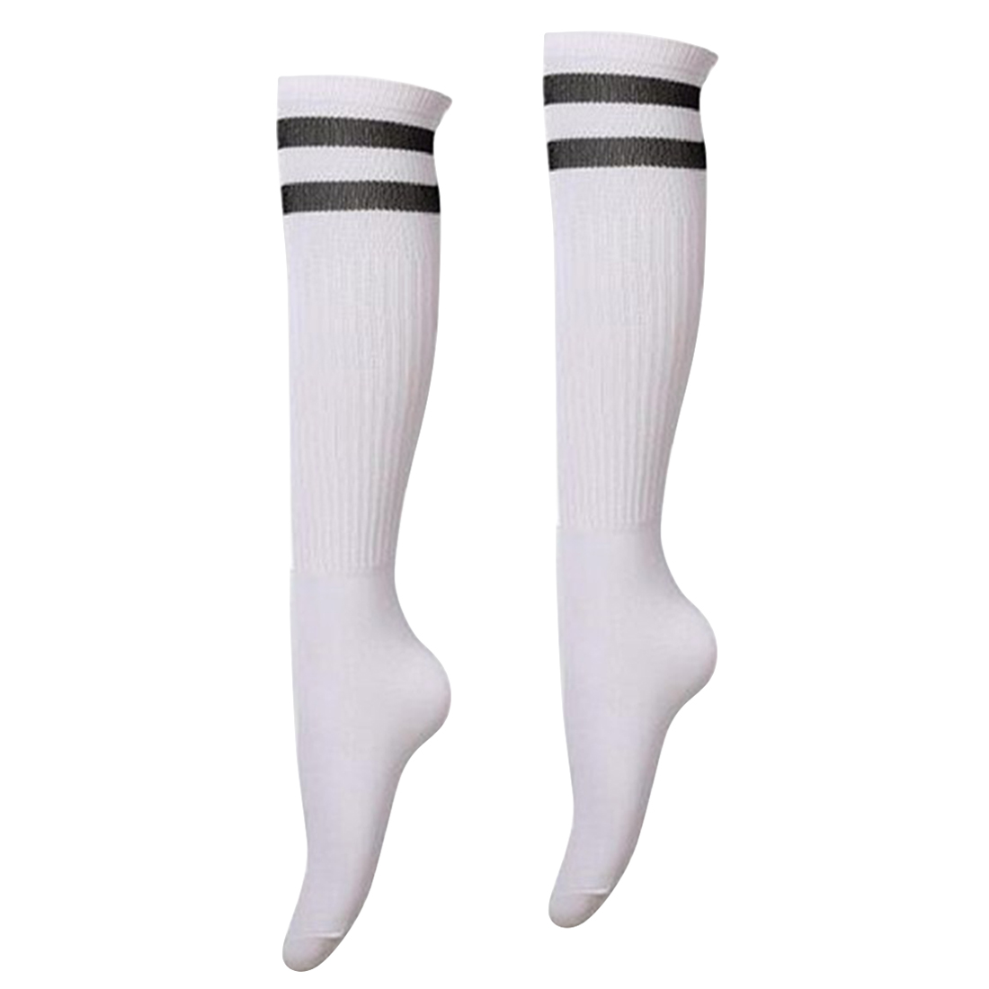 1 Pair Adult Striped Thicken Soccer Baseball Football Socks Over Knee Ankle Sports Long Cotton Socks for girl Women: 3