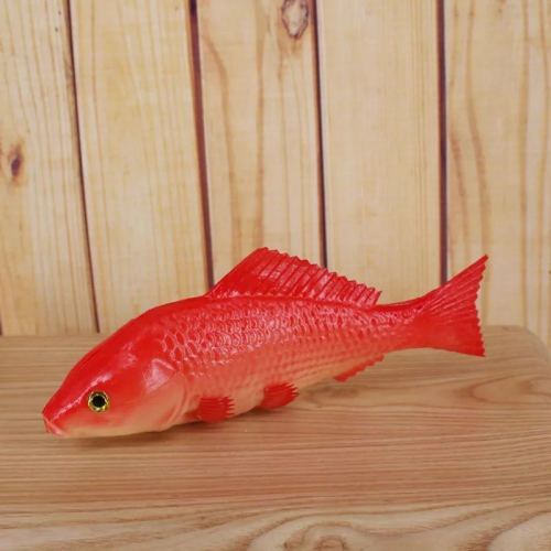 Peces artificiales de imitación para niños, 36 tipos, accesorios educativos para edades tempranas, carpa roja falsa, crisol, alimento para peces