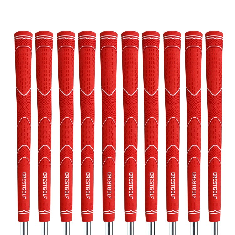 Crestgolf 8PC/Bag Mini Kids' Rubber Golf Grip Children Putter Grips 5 Colors Choice Golf Clubs Grips: red
