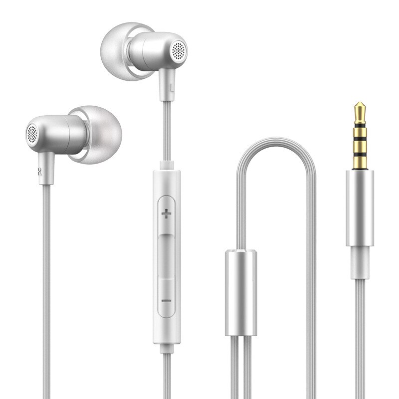 Cuffie cablate a 4 colori auricolari Stereo bassi sport auricolari impermeabili cuffie musicali per Samsung Iphone per Xiaomi Huawei: silver pro