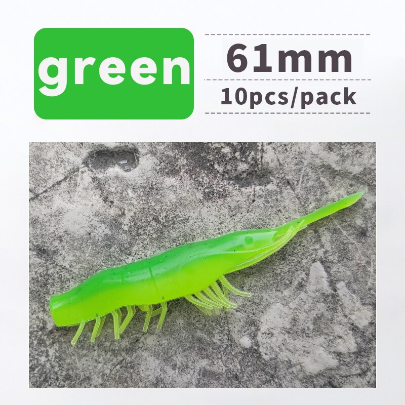 ANKIKEDI-Señuelo de Pesca de Silicona Blanda Similar a una Gamba, Cebo para Pescar Lubina, Carpa o Lucio, Ideal para Usar desde Roca