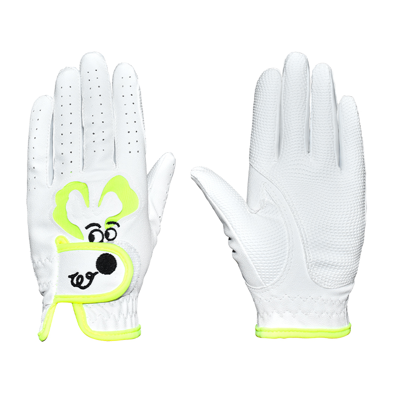 Singelila Kids Girls/Boys Golf Gloves Cool Leather Hands Training Summer Flower Color Breathable Non-slip Gloves 1 Pair