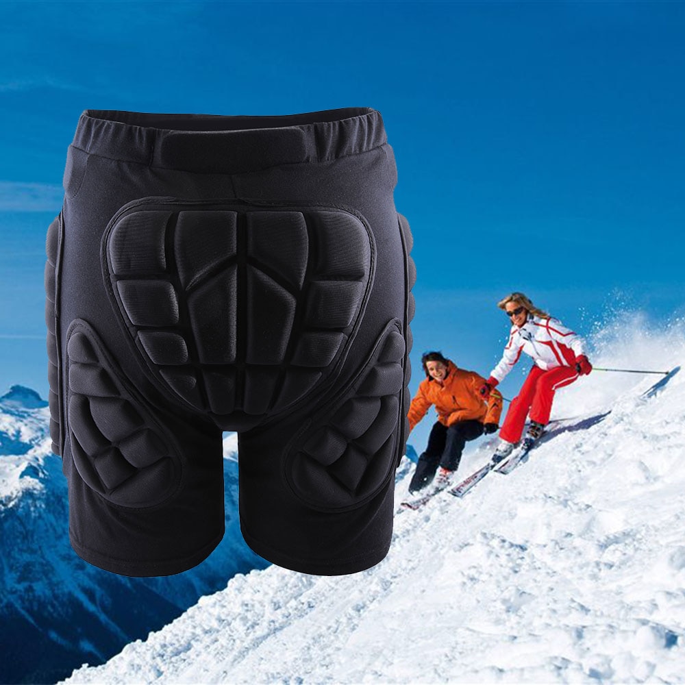 Mænd kvinder beskyttende hoftepude polstret shorts skiløb skøjteløb snowboarding beskyttelse beskyttelse skøjte snowboard hofte pad shorts