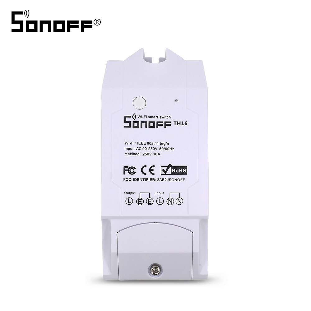 SONOFF Mini/Basic/Dual/RF/TH10/TH16 SONOFF POW R2 RF Brücke Wifi Schalter DIY licht Clever Heimat Automatisierung Relais Modul Alexa: SONOFF TH16