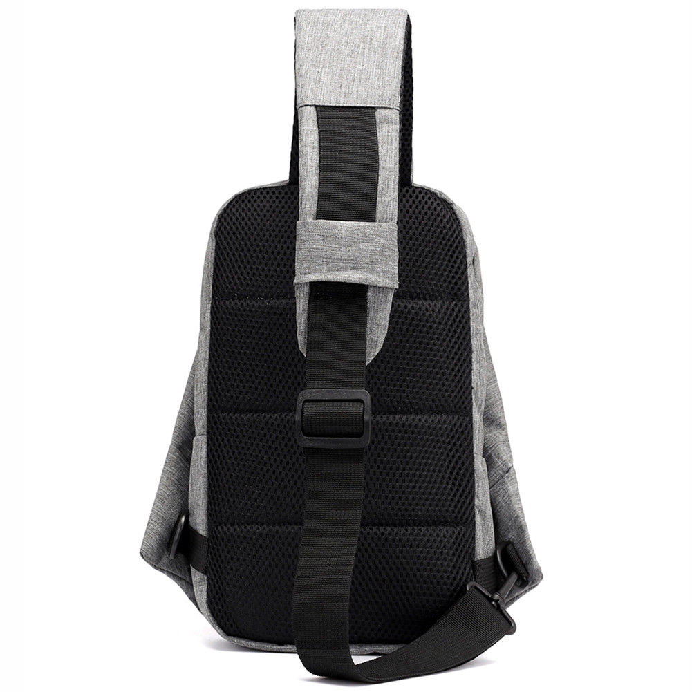 Eenvoudige heren borsttas oxford doek casual effen kleur riem messenger bag draagbare reistas schoudertas