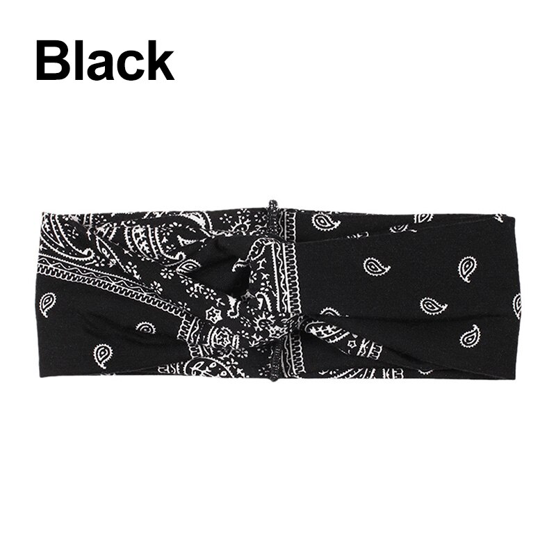 Cashew Bloemen Gedrukt Elastische Haarbanden Hoofdbanden Voor Vrouwen Sport Yoga Bandana Tulband Hoofddeksels Haar Accessoires: 2