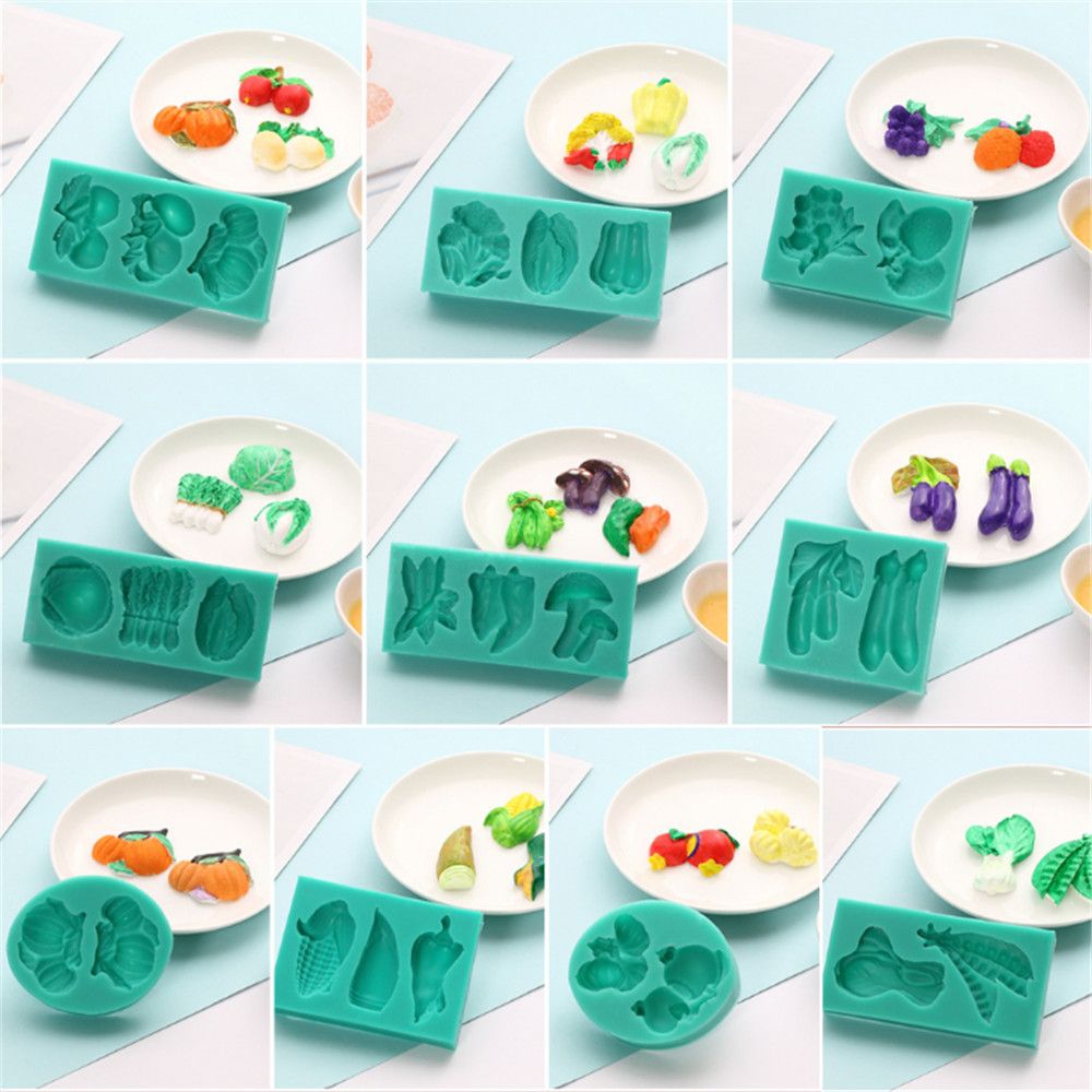 Musykrafties Jungle Dieren Fondant Silicone Mallen voor Fondant Taartdecoratie Beton Cement Polymeer Klei 6-Tellig Hoogte 6,6-9,1cm